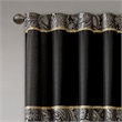 Madison Park Aubrey Jacquard Panel Pair in Black