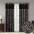 Madison Park Aubrey Jacquard Panel Pair in Black