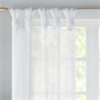 Madison Park Ceres Twist Tab Voile Sheer Window Pair in White