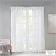 Madison Park Ceres Twist Tab Voile Sheer Window Pair in White