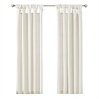 Madison Park Emilia Twist Tab Lined Window Curtain in White
