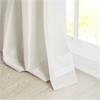 Madison Park Emilia Twist Tab Lined Window Curtain in White