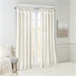 Madison Park Emilia Twist Tab Lined Window Curtain in White