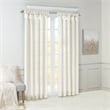 Madison Park Emilia Twist Tab Lined Window Curtain in White