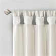Madison Park Emilia Twist Tab Lined Window Curtain in White