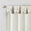 Madison Park Emilia Twist Tab Lined Window Curtain in White