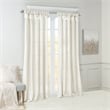 Madison Park Emilia Twist Tab Lined Window Curtain in White