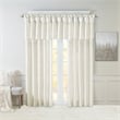 Madison Park Emilia Twist Tab Lined Window Curtain in White