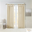 Madison Park Emilia Twist Tab Lined Window Curtain in Champagne