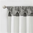 Madison Park Emilia Twist Tab Lined Window Curtain in Charcoal