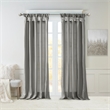 Madison Park Emilia Twist Tab Lined Window Curtain in Charcoal