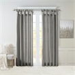 Madison Park Emilia Twist Tab Lined Window Curtain in Charcoal