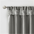 Madison Park Emilia Twist Tab Lined Window Curtain in Charcoal