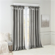 Madison Park Emilia Twist Tab Lined Window Curtain in Charcoal
