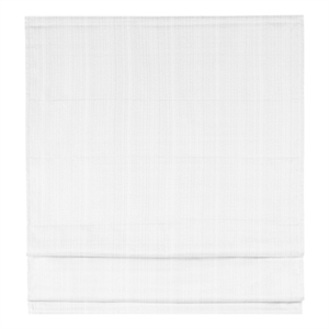 Madison Park Galen Basketweave Room Darkening Cordless Roman Shade in White