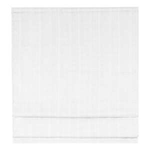 Madison Park Galen Basketweave Room Darkening Cordless Roman Shade in White