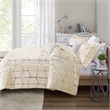 Intelligent Design Raina Metallic Printed Comforter Set in Ivory and Gold
