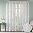 Madison Park Leilani Palm Leaf Burnout Window Sheer in White