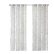 Madison Park Leilani Palm Leaf Burnout Window Sheer in White