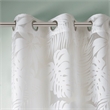 Madison Park Leilani Palm Leaf Burnout Window Sheer in White