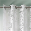 Madison Park Leilani Palm Leaf Burnout Window Sheer in White