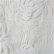 Madison Park Leilani Palm Leaf Burnout Window Sheer in White