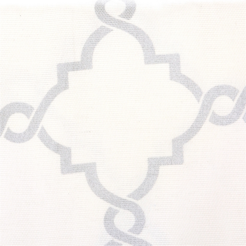Madison Park Saratoga Fretwork Print Grommet Top Window Curtain in Ivory