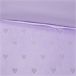 Mi Zone Rosalie Metallic Printed Plush Comforter Set in Purple and Silver
