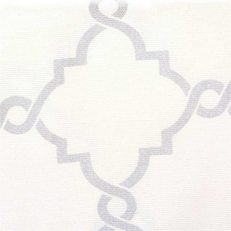 Madison Park Saratoga Fretwork Print Grommet Top Window Curtain in Ivory