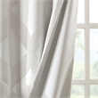 SunSmart Bentley Ogee Knitted Jacquard Total Blackout Panel in Ivory