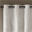 SunSmart Bentley Ogee Knitted Jacquard Total Blackout Panel in Ivory