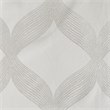 SunSmart Bentley Ogee Knitted Jacquard Total Blackout Panel in Ivory