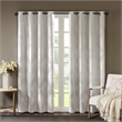 SunSmart Bentley Ogee Knitted Jacquard Total Blackout Panel in Ivory
