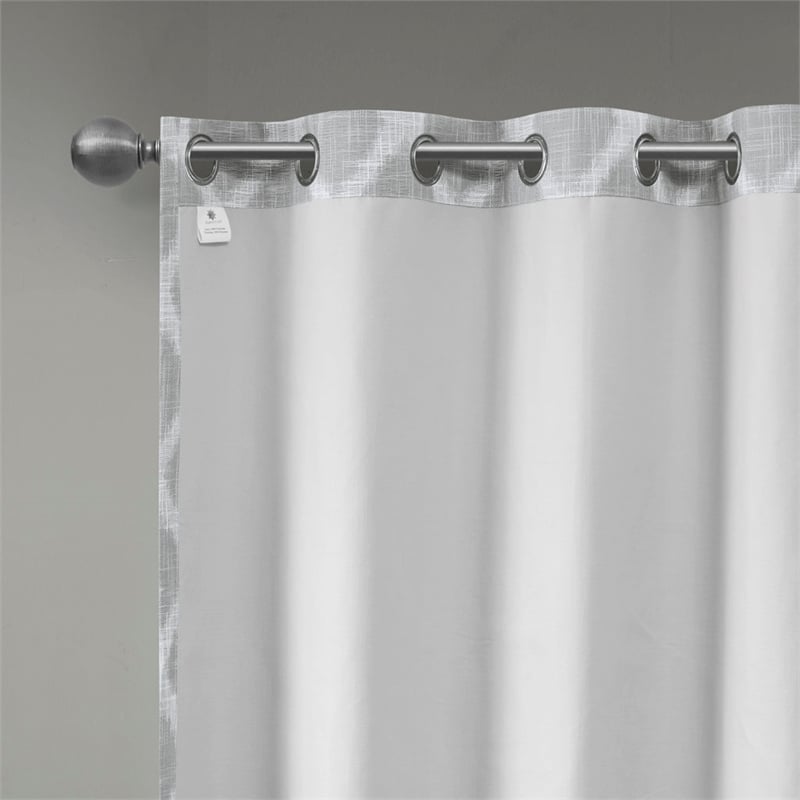 SunSmart Blakesly Printed Ikat Blackout Panel in Grey