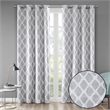 SunSmart Blakesly Printed Ikat Blackout Panel in Grey