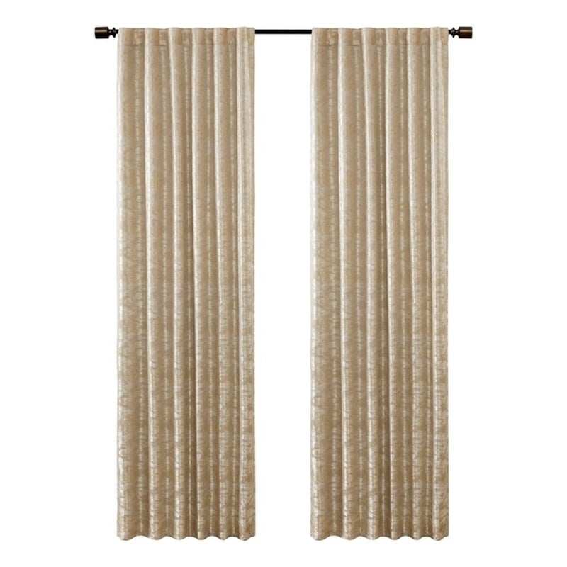 SunSmart Cassius Jacquard Lined Total Blackout Rod Pocket Back Tab Window Panel