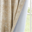 SunSmart Cassius Jacquard Lined Total Blackout Rod Pocket Back Tab Window Panel