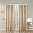 SunSmart Cassius Jacquard Lined Total Blackout Rod Pocket Back Tab Window Panel