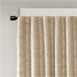 SunSmart Cassius Jacquard Lined Total Blackout Rod Pocket Back Tab Window Panel