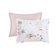 Celia Starry Sky Metallic Printed Comforter Set in Blush and Gold