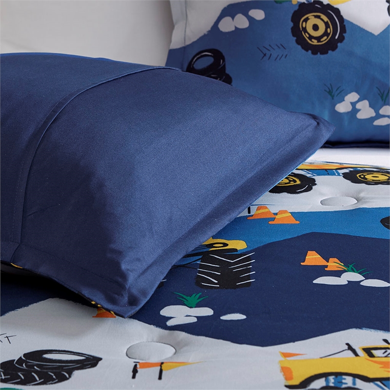 Nash Monster Truck Comforter Set in Blue