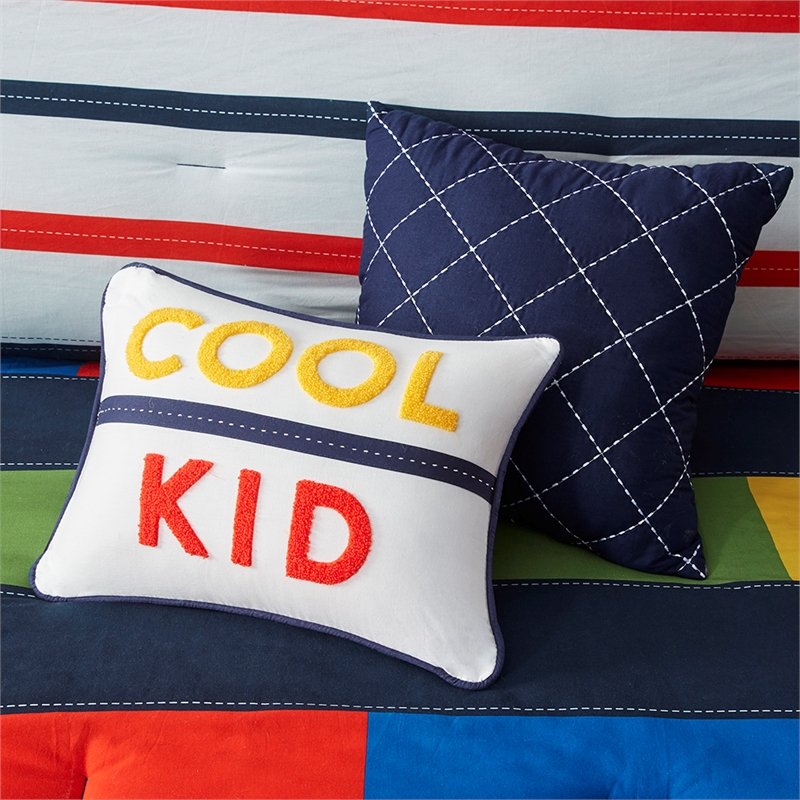 Urban Habitat Morris Stripe Printed Comforter Set in Multi