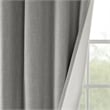 SunSmart Maya Printed Heathered Blackout Grommet Top Curtain Panel in Grey