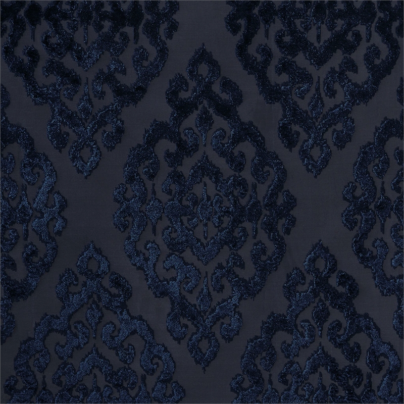SunSmart Mirage Knitted Jacquard Damask Total Blackout Grommet Top Curtain Panel