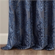 SunSmart Mirage Knitted Jacquard Damask Total Blackout Grommet Top Curtain Panel