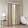 SunSmart Mirage Knitted Jacquard Damask Total Blackout Grommet Top Curtain Panel