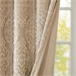 SunSmart Mirage Knitted Jacquard Damask Total Blackout Grommet Top Curtain Panel