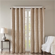 SunSmart Mirage Knitted Jacquard Damask Total Blackout Grommet Top Curtain Panel