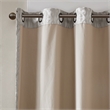 SunSmart Mirage Knitted Jacquard Damask Total Blackout Grommet Top Curtain Panel