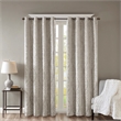 SunSmart Mirage Knitted Jacquard Damask Total Blackout Grommet Top Curtain Panel